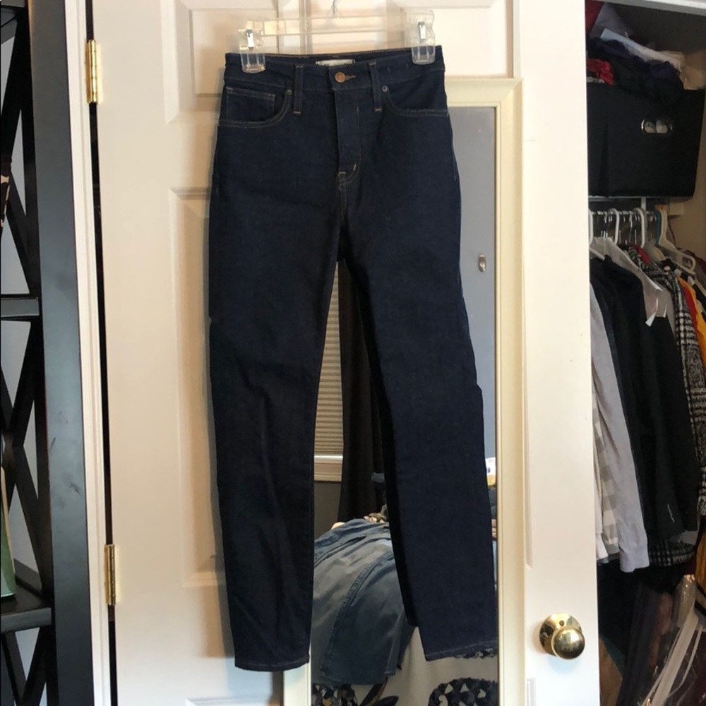 Madewell Curvy High-Rise Skinny Dark Wash Jeans